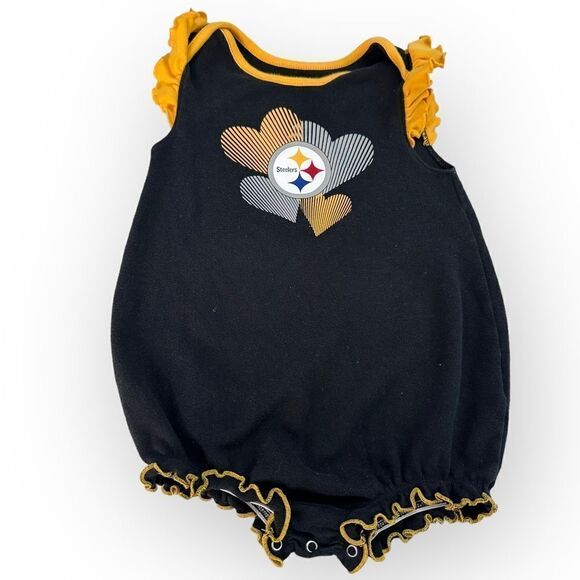 NFL Steelers Set of Onesies Girl’s 24 Months - Picture 3 of 9